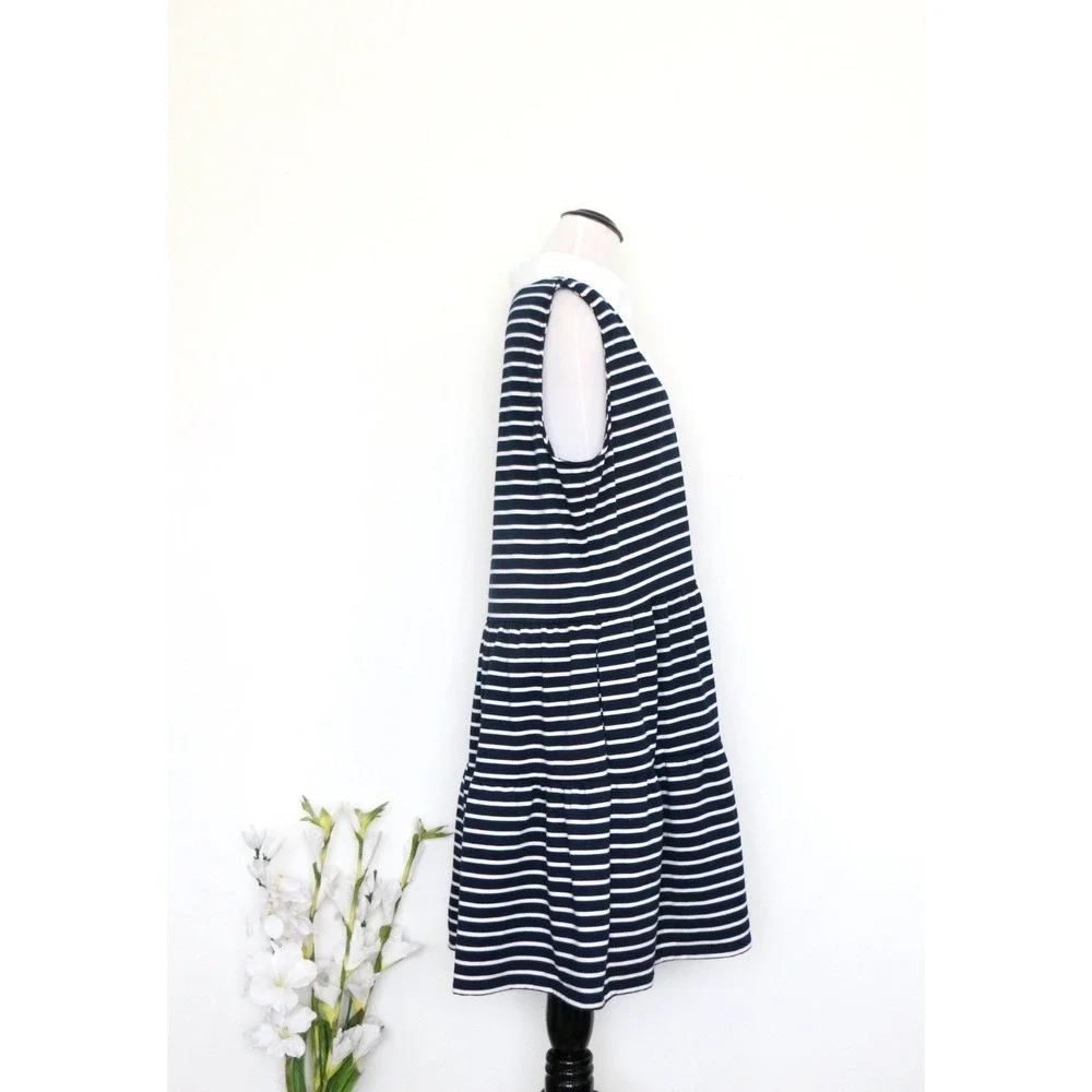 NEW! Nautica Jeans Striped Sleeveless Tiered Tank Dress Navy White SZ XXL - Picture 9 of 11